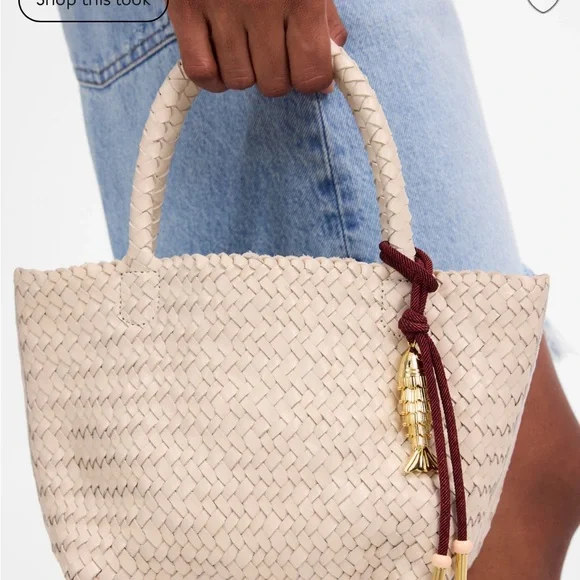 NWT Madewell Woven Mini Tote Bag - Picture 3 of 7